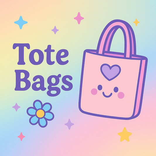 Mini and Me Set Matching Tote Bags - Mom, Grandma or Auntie Edition