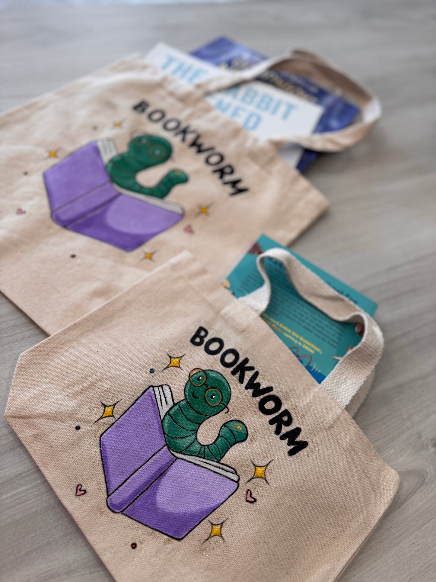 Mini and Me Set Matching Tote Bags - Mom, Grandma or Auntie Edition